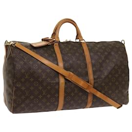 Louis Vuitton-Louis Vuitton Bandoulière Keepall Monogram 60 Sac Boston M41412 LV Auth fm3165-Monogramme