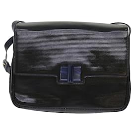 Gucci-GUCCI Shoulder Bag Leather Black Auth ep2943-Black