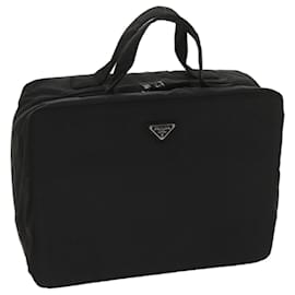Prada-PRADA Hand Bag Nylon Black Auth bs11702-Black
