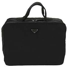 Prada-PRADA Hand Bag Nylon Black Auth bs11702-Black