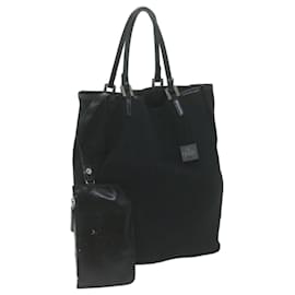 Fendi-FENDI Hand Bag Nylon Black Auth 65087-Black