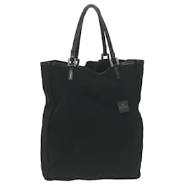 Fendi-FENDI Hand Bag Nylon Black Auth 65087-Black