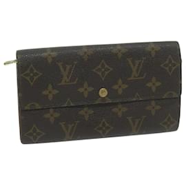 Louis Vuitton-LOUIS VUITTON Monogram Pochette Porte Monnaie Credit Wallet M61725 LV Auth 65041-Monogram