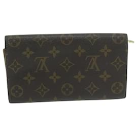 Louis Vuitton-LOUIS VUITTON Monogram Pochette Porte Monnaie Credit Wallet M61725 LV Auth 65041-Monogramm