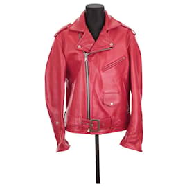 Schott Lederjacke Rot