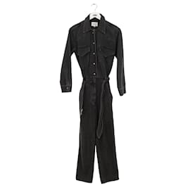 Nanushka-Cotton jumpsuit-Black