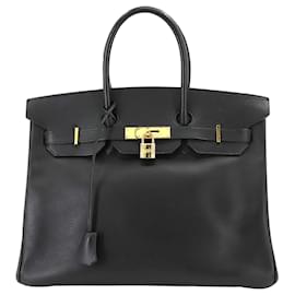 Hermès-HERMES BIRKIN 35-Negro