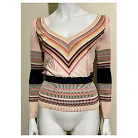 Missoni-V-neck rib knit sweater-Multiple colors