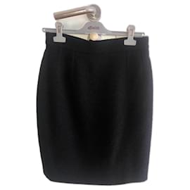 Chanel-Tweed skirt-Black