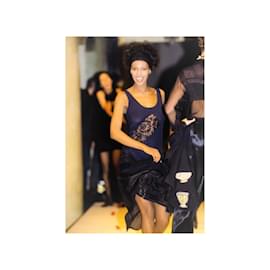 Moschino-Vestido longo Moschino Couture-Preto