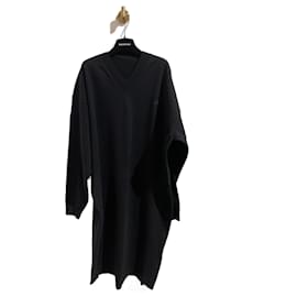 Balenciaga-BALENCIAGA Robes T.International L Laine-Noir