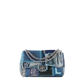 Chanel-CHANEL Handtaschen T.  Denim Jeans-Blau