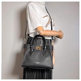 Louis Vuitton-On My Side PM Monogram Sides Leder 2-Ways Einkaufstasche-Schwarz