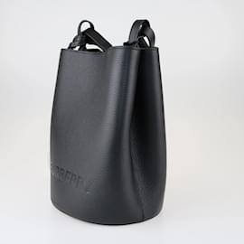 Burberry-Burberry Black Small Lorne Bucket Bag-Black