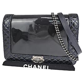 Chanel-Chanel Boy-Blu navy