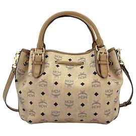 MCM-MCM Drawstring Shoulder Bag Crossbag Bag Ivory Bag Drawstring Shopper-Other