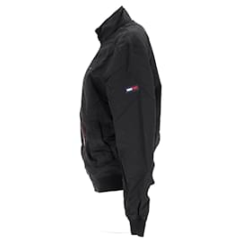 Tommy Hilfiger-Herren-Bomberjacke aus recyceltem Nylon-Schwarz