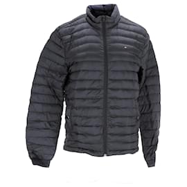 Tommy Hilfiger-Mens Long Sleeve Padded Jacket-Black