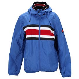 Tommy Hilfiger Giacca da uomo con cappuccio a righe esclusive Blu