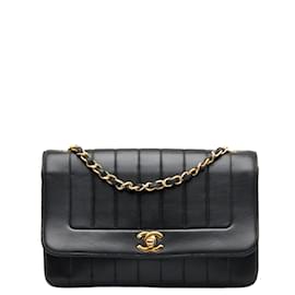 Chanel-Bolso de hombro Mademoiselle con solapa y borde vertical-Otro