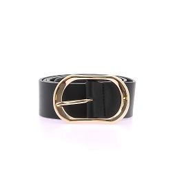 Cinto J.Crew T.International S de couro Preto