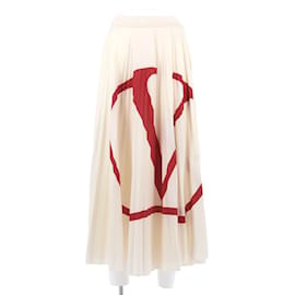 Valentino Garavani-VALENTINO GARAVANI  Skirts T.International S Wool-White