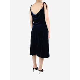 Golden Goose Deluxe Brand-Blue velvet slip dress - size S-Blue