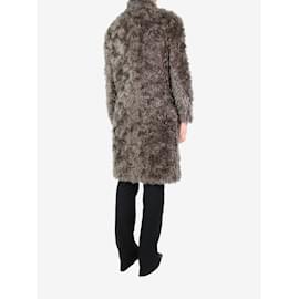 Prada-Grey mohair coat - size UK 8-Grey