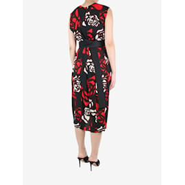Marni-Black sleeveless floral dress - size UK 10-Black