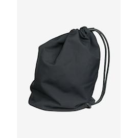 The row-Washed black sport backpack-Black