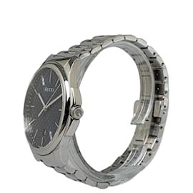 Gucci-Gucci Silver Quartz Stainless Steel Diamante G-Timeless Watch-Silvery,Blue