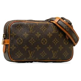 Louis Vuitton-Pochette monogramma marrone Louis Vuitton Bandouliere Marly-Marrone