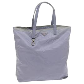 PRADA Tote Bag Nylon Light Blue Auth ac2744 Light blue