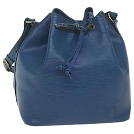 Louis Vuitton-Bolsa de ombro LOUIS VUITTON Epi Petit Noe azul M44105 Autenticação de LV 63607-Azul