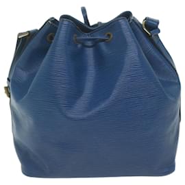 Louis Vuitton-Bolsa de ombro LOUIS VUITTON Epi Petit Noe azul M44105 Autenticação de LV 63607-Azul