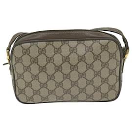 Gucci-GUCCI GG Supreme Shoulder Bag PVC Beige 007 56 0095 Auth ep3002-Beige