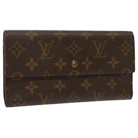 Louis Vuitton-LOUIS VUITTON Monogram Portefeuille International Wallet M61217 LV Auth th4535-Monogram