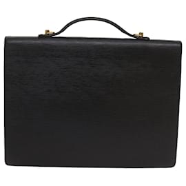 Louis Vuitton-LOUIS VUITTON Epi Porte Dokumente Bandouliere Aktentasche Schwarz M54467 Auth 64425-Schwarz