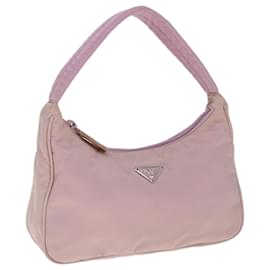 Prada-PRADA Hand Bag Nylon Pink Auth yk10304-Pink