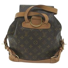 Louis Vuitton-LOUIS VUITTON Monogram Montsouris MM Backpack M51136 LV Auth 59655-Monogram