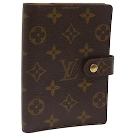 Louis Vuitton-LOUIS VUITTON Monogram Agenda PM Day Planner Cover R20005 Auth LV 65218-Monogramme