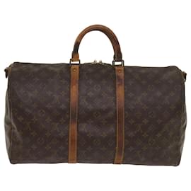 Louis Vuitton-Louis Vuitton Monogram Keepall Bandouliere 50 Boston Bag M.41416 LV Auth 65113-Monogramm