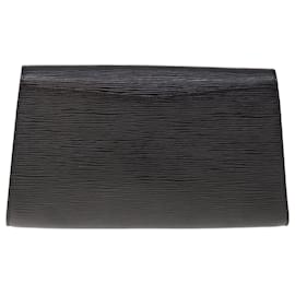 Louis Vuitton-LOUIS VUITTON Epi Art Deco Clutch Bag Black M52632 LV Auth 64927-Black