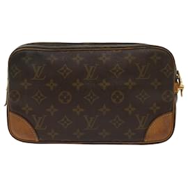 Louis Vuitton-LOUIS VUITTON Monogram Marly Dragonne GM Clutch Bag M51825 LV Auth ac2642-Monogram