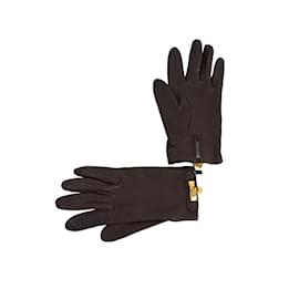 Hermès-Leather gloves-Brown