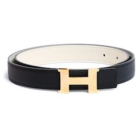 Hermès-To compose Constance Rose Gold Leather Black Cream T80-Black,Gold hardware