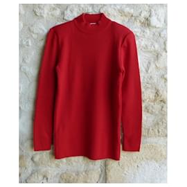 Yves Saint Laurent-Knitwear-Red