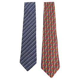 Céline-cravatta di seta-Multicolore