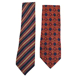 Saint Laurent-corbata de seda-Multicolor