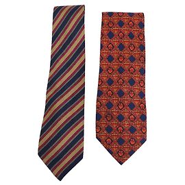 Saint Laurent gravata de seda Multicor